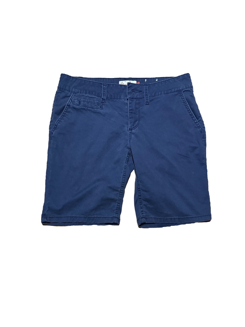 SO Navy Blue Chino Bermuda Shorts Womens 5